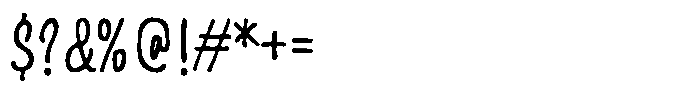 Fairforest Script Font OTHER CHARS