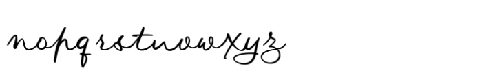Fairy Bloom Stright Regular Font LOWERCASE