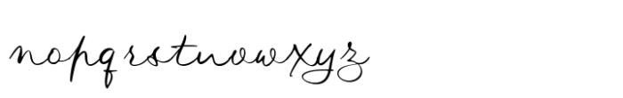 Fairy Bloom Stright Thin Font LOWERCASE
