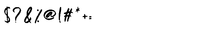 Faith Raither Font OTHER CHARS
