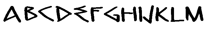 Fake Greek Bold Font UPPERCASE