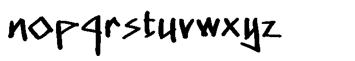 Fake Greek Bold Font LOWERCASE