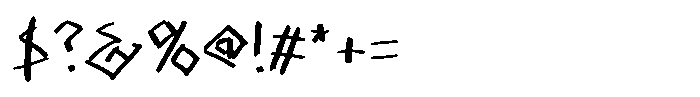 Fake Greek Medium Font OTHER CHARS