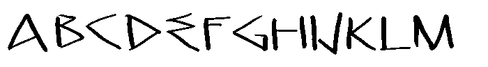 Fake Greek Medium Font UPPERCASE