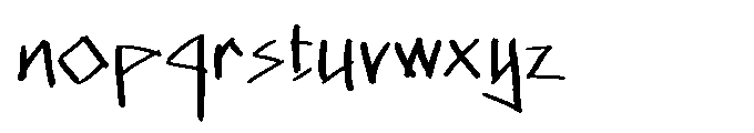 Fake Greek Medium Font LOWERCASE