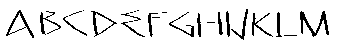 Fake Greek Roman Font UPPERCASE