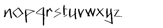 Fake Greek Roman Font LOWERCASE