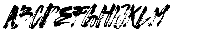 Fake Plastic Brush Font UPPERCASE