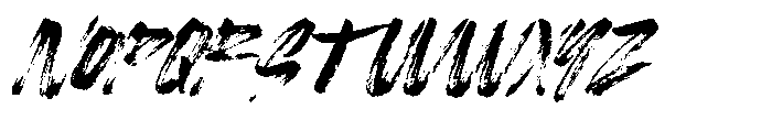 Fake Plastic Brush Font UPPERCASE