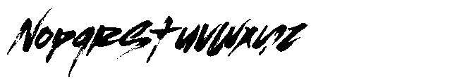Fake Plastic Brush Font LOWERCASE