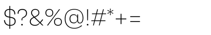 Faktum Extra Light Font OTHER CHARS