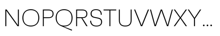 Faktum Extra Light Font UPPERCASE