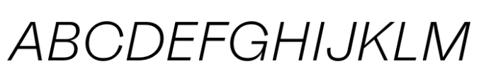 Faktum Light Italic Font UPPERCASE