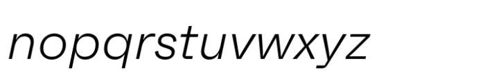 Faktum Light Italic Font LOWERCASE