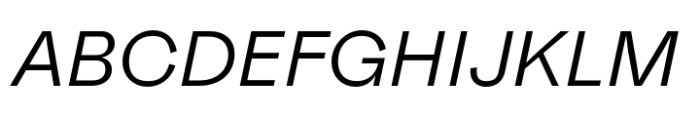 Faktum Regular Italic Font UPPERCASE