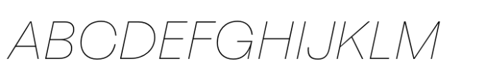 Faktum Thin Italic Font UPPERCASE