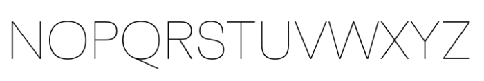 Faktum Thin Font UPPERCASE