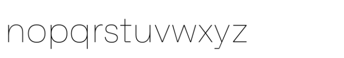 Faktum Thin Font LOWERCASE
