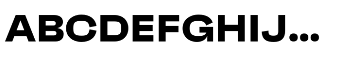Faktum Wide Extra Bold Font UPPERCASE