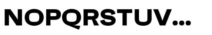 Faktum Wide Extra Bold Font UPPERCASE