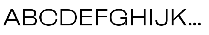 Faktum Wide Regular Font UPPERCASE
