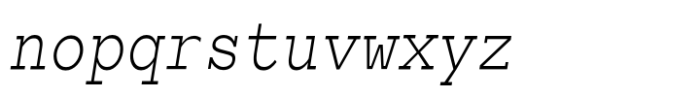 Falcon Nuvo Light Italic Font LOWERCASE