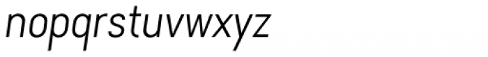 Falena Thin Italic Font LOWERCASE