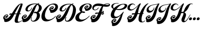 Falkirk Script Bold Font UPPERCASE
