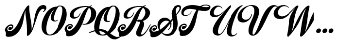 Falkirk Script Bold Font UPPERCASE