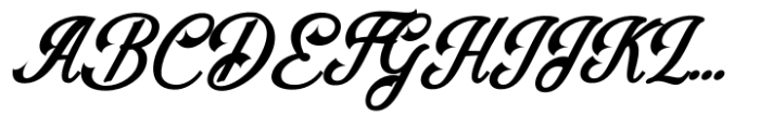 Falkosta Bold Italic Font UPPERCASE