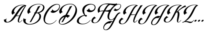Falkosta Italic Font UPPERCASE