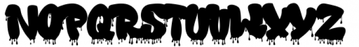 Fallaxe Drip Graffiti Dripping Font UPPERCASE