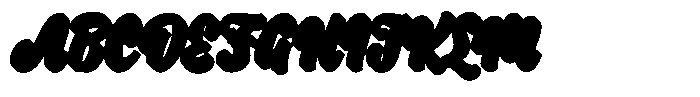 Fallentia Oblique Shadow Font UPPERCASE