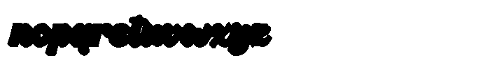 Fallentia Oblique Shadow Font LOWERCASE