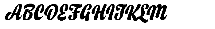 Fallentia Oblique Font UPPERCASE