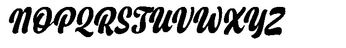 Fallentia Oblique Font UPPERCASE
