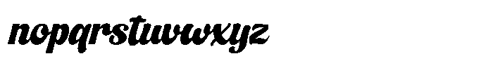 Fallentia Oblique Font LOWERCASE