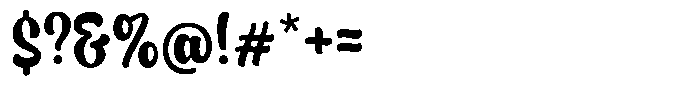 Fallentia Regular Font OTHER CHARS