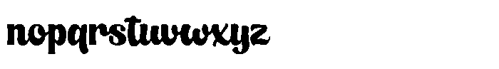 Fallentia Regular Font LOWERCASE
