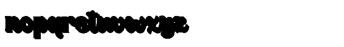 Fallentia Shadow Font LOWERCASE