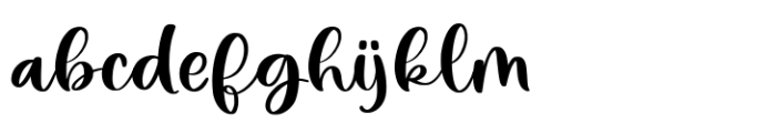 Falling Inlove Script Regular Font LOWERCASE