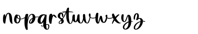 Falling Inlove Script Regular Font LOWERCASE