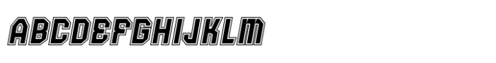 False Nine In Line Italic Font