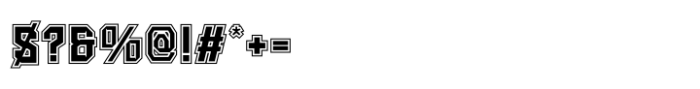 False Nine In Line Font OTHER CHARS