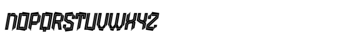 False Nine Sharp Italic Font LOWERCASE