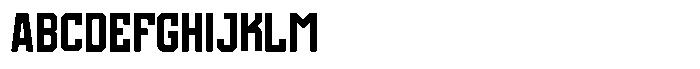 False9 Regular Font UPPERCASE