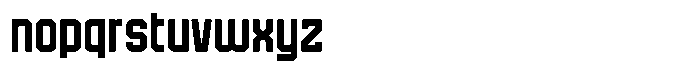 False9 Regular Font LOWERCASE