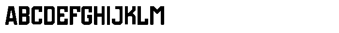 False9 Semi Expanded Font UPPERCASE