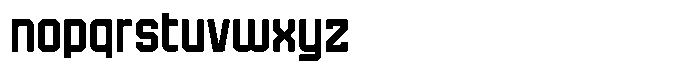 False9 Semi Expanded Font LOWERCASE