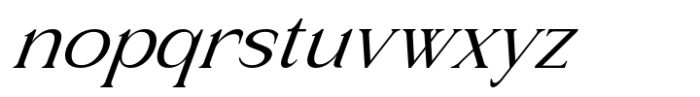 Falsome Oblique Font LOWERCASE